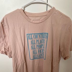 All saint pink shirt